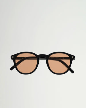 Nelson Black - orange solid lens