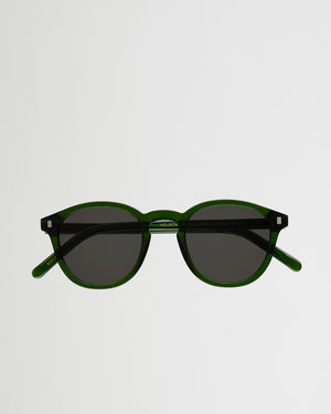 Nelson Bottle Green - grey solid lens