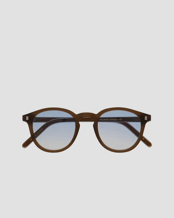 Nelson Chocolate - blue gradient lens