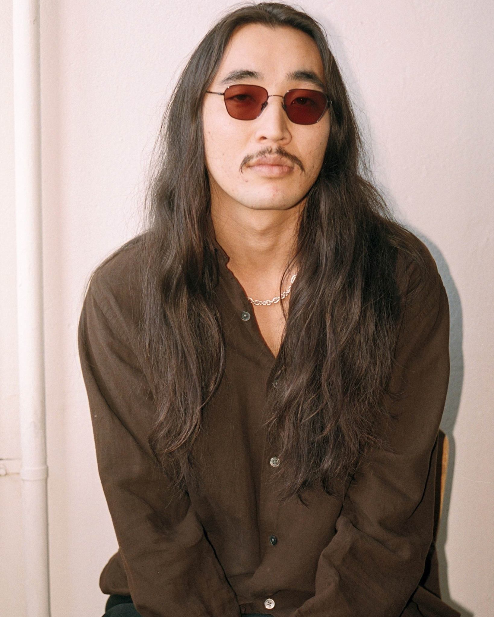 Otis Black - pink solid lens