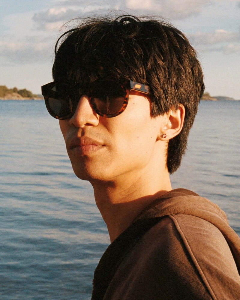 Shiro Havana - grey solid lens