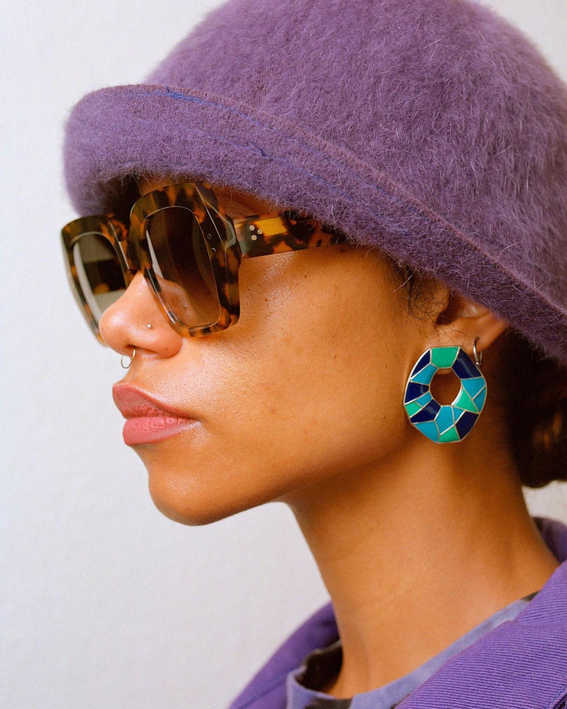 Kaia Havana - grey gradient lens